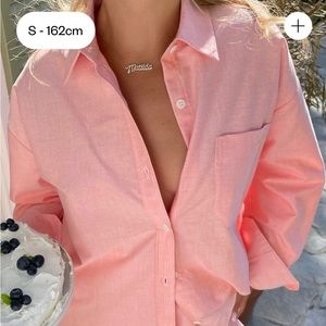 Djerf avenue breezy top in apricot